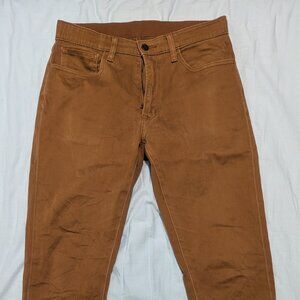 Uniqlo Extra Stretch Dark Orange Slim Fit Jeans Size S (27"-30")